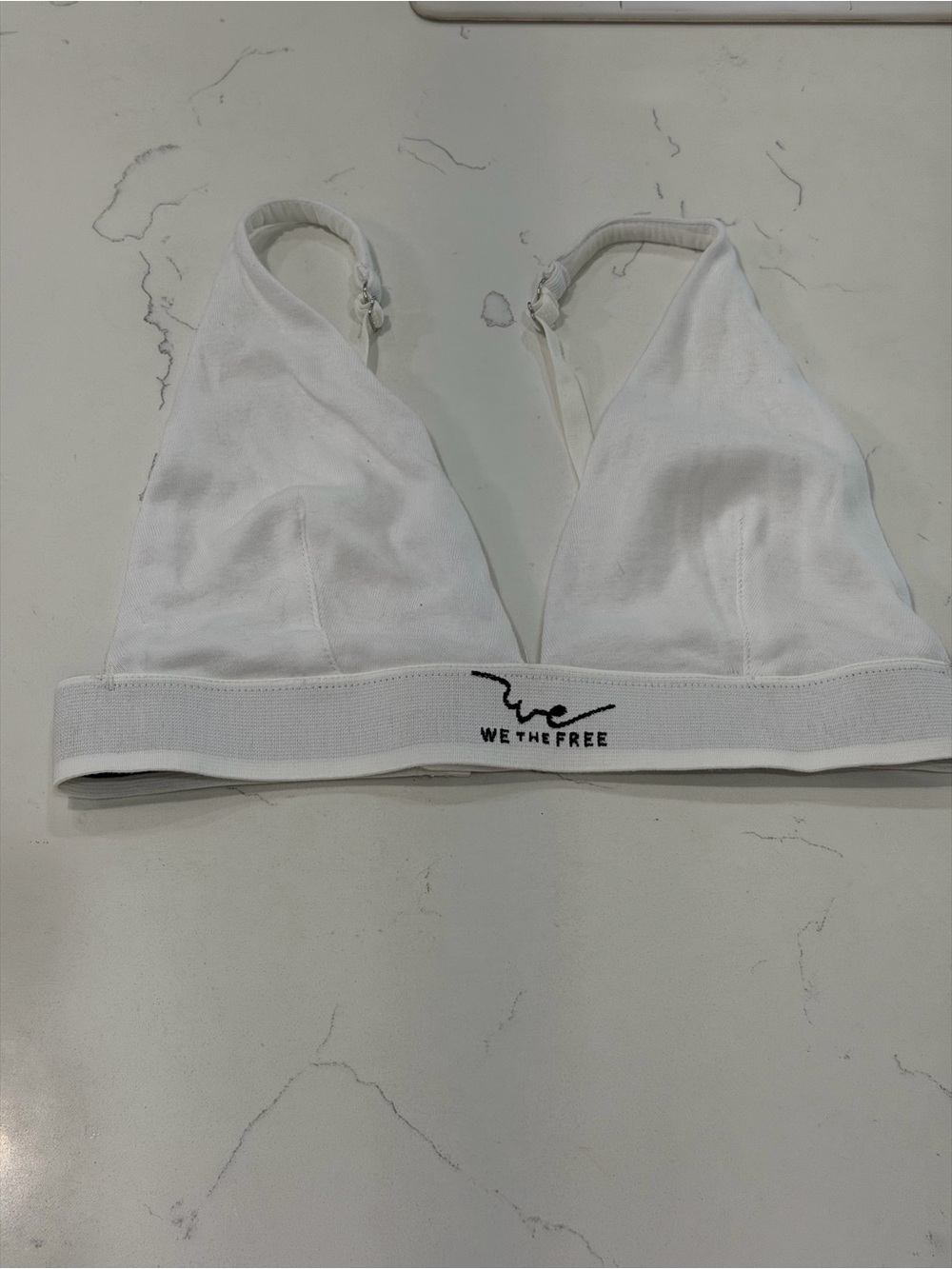 WE THE FREE White Triangle Bralette NWOT